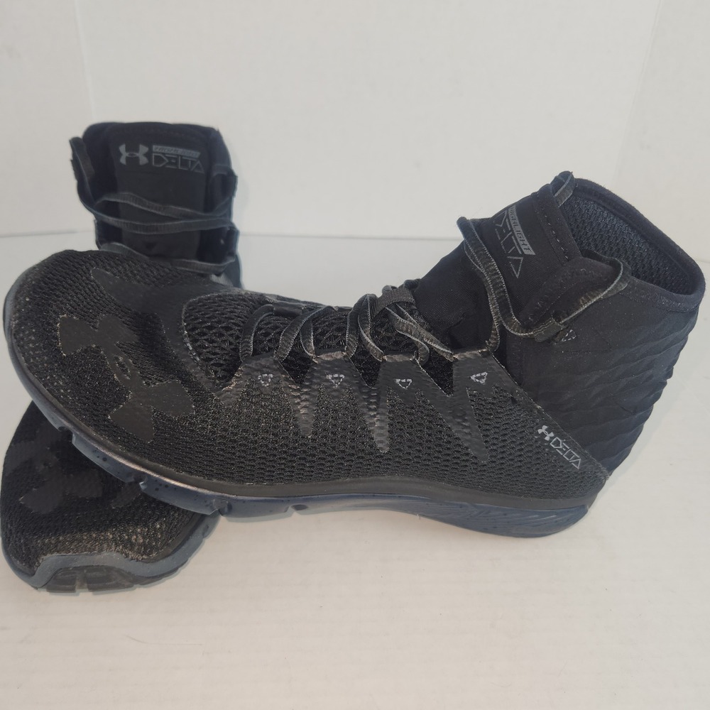 Under Armour Project Rock Delta Triple Black Mens Shoes Size 9 3020175-001